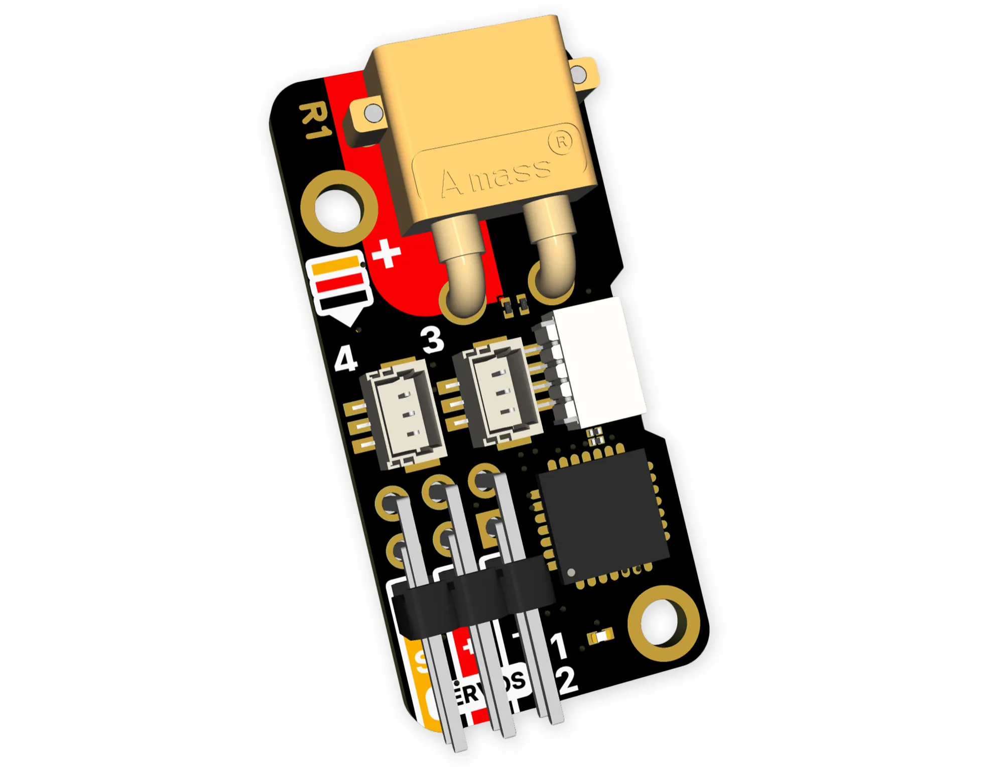 ServoRoc4, rozšiřující deska pro 4 serva pro Mercury V1